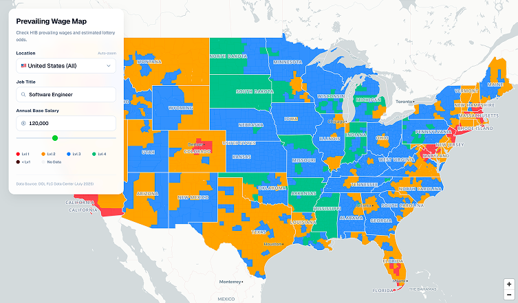 Prevailing Wage Map