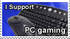 I support pc gaming