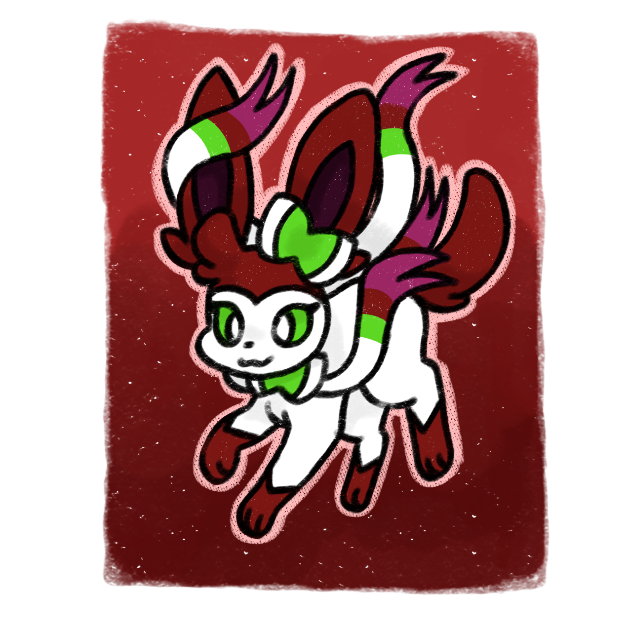 sylveon with the colors of my sonic sona