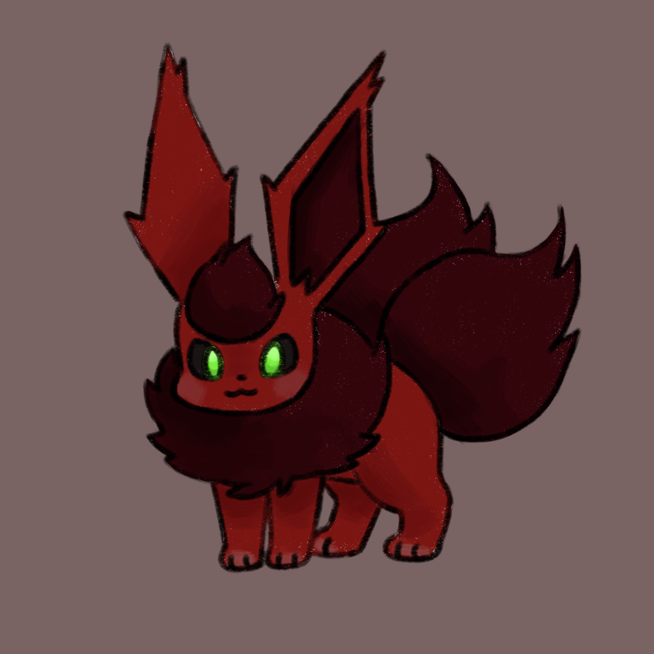 my sona as a flareon - i think the shading came out really well