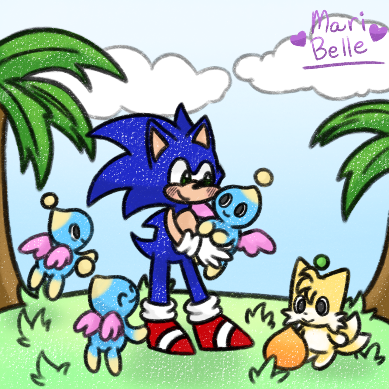 for a sonic fanart drawing challenge. i never finish the full month for these