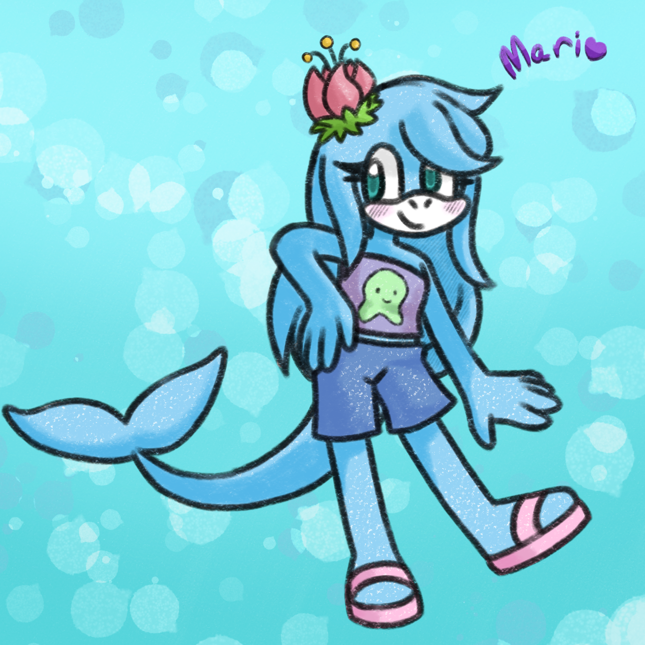request art, the bubble bg was fun