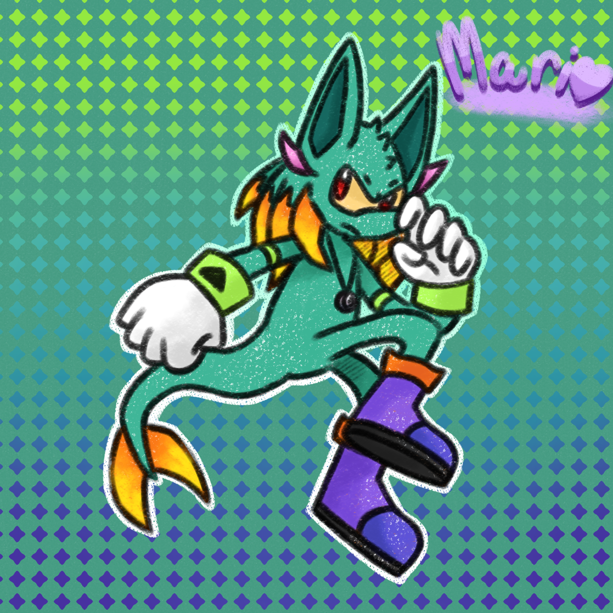 request art, i like the color pallet of the bg