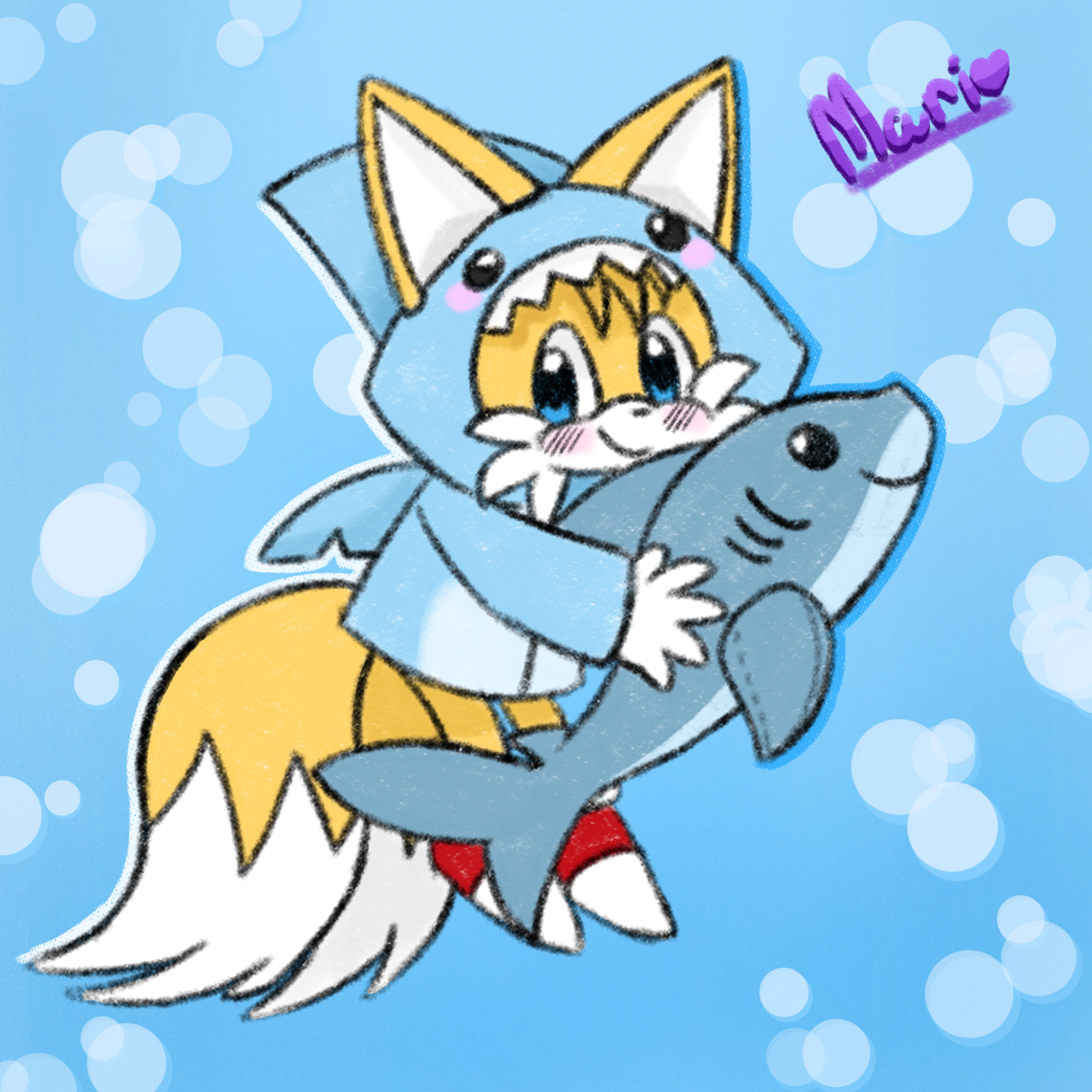 a tails i drew for an art contest
