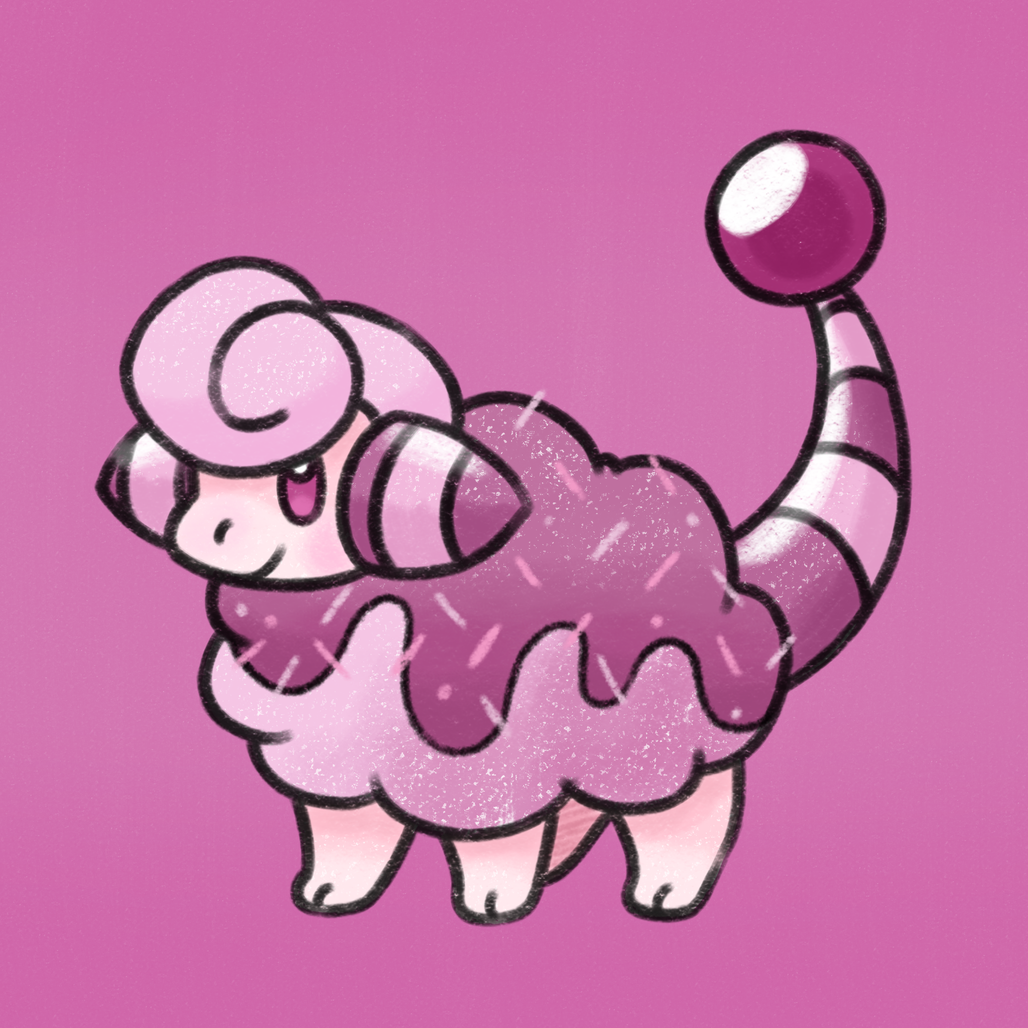 desert version of a mareep - the original sort of design was adpoted, i made a few changes to it