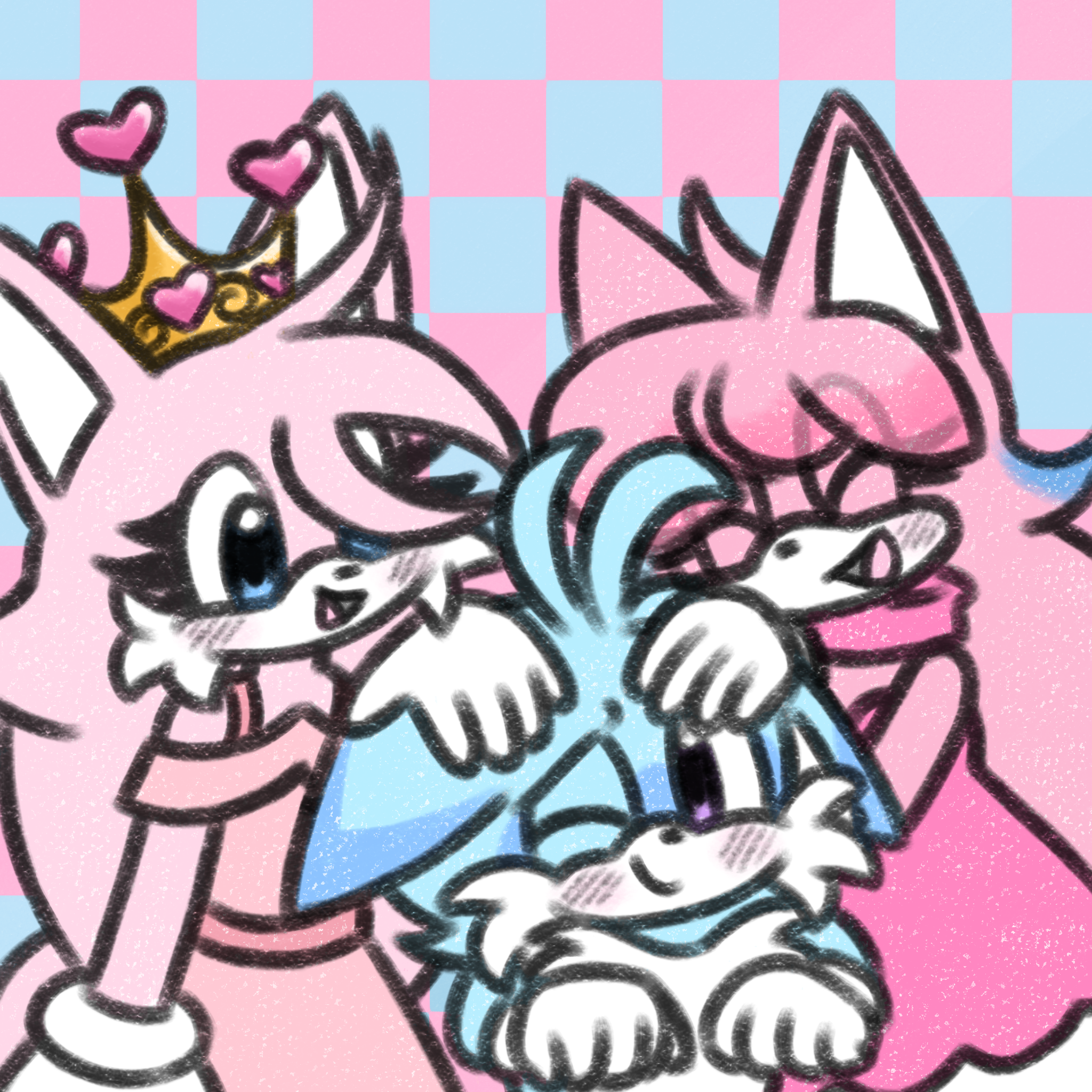 discord server picture i drew for some friends