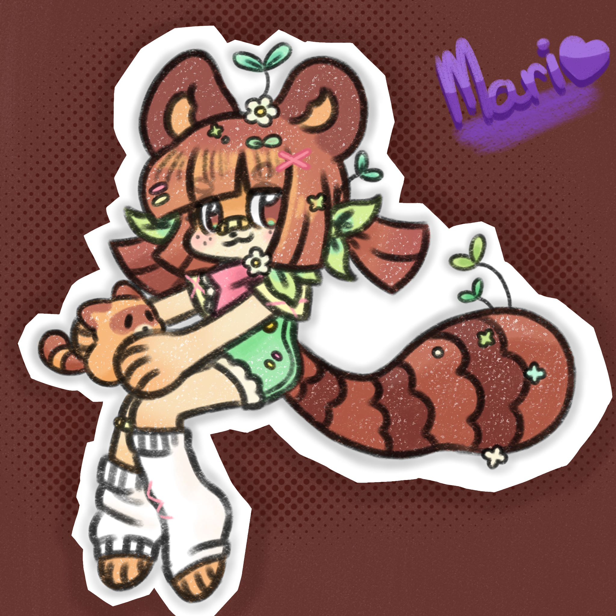 gift art i made for someone, love how the paper styled bg came out