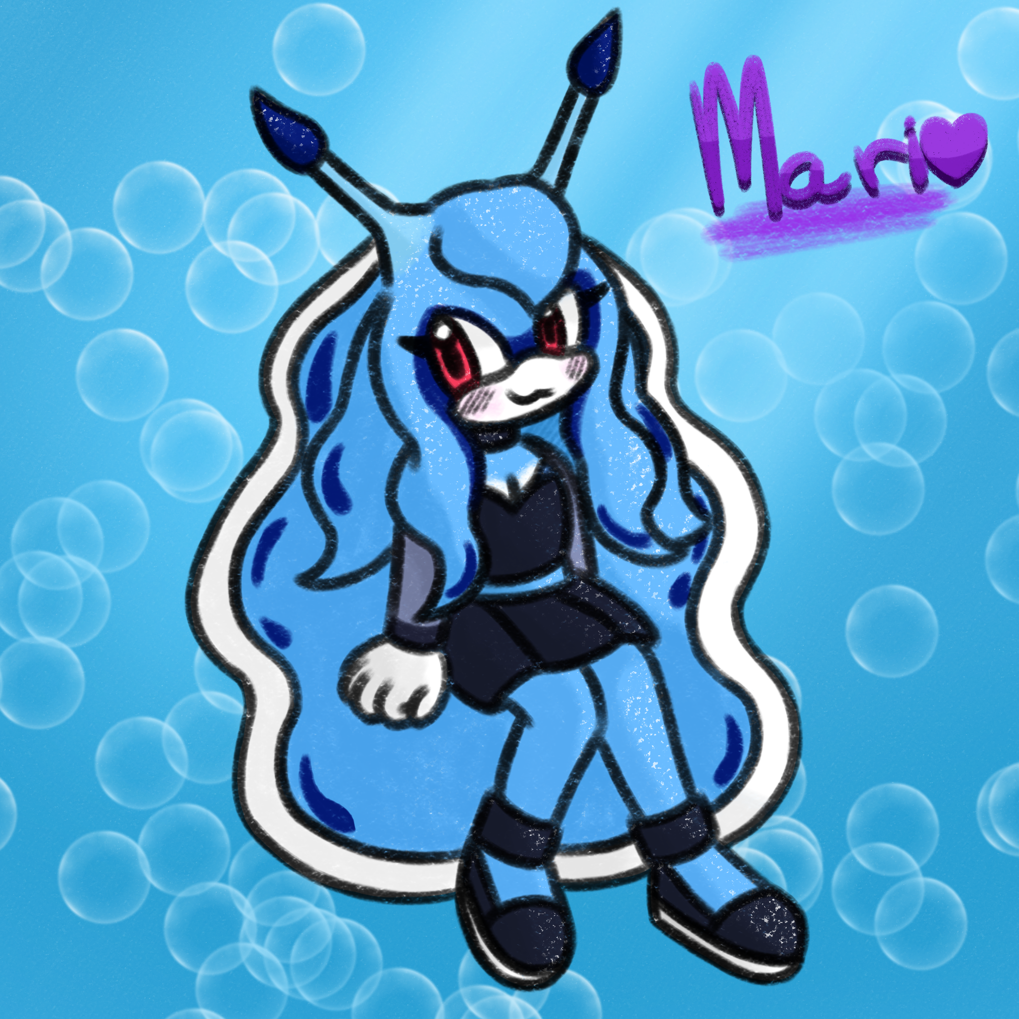 someones slug oc, the bubbles were fun to add
