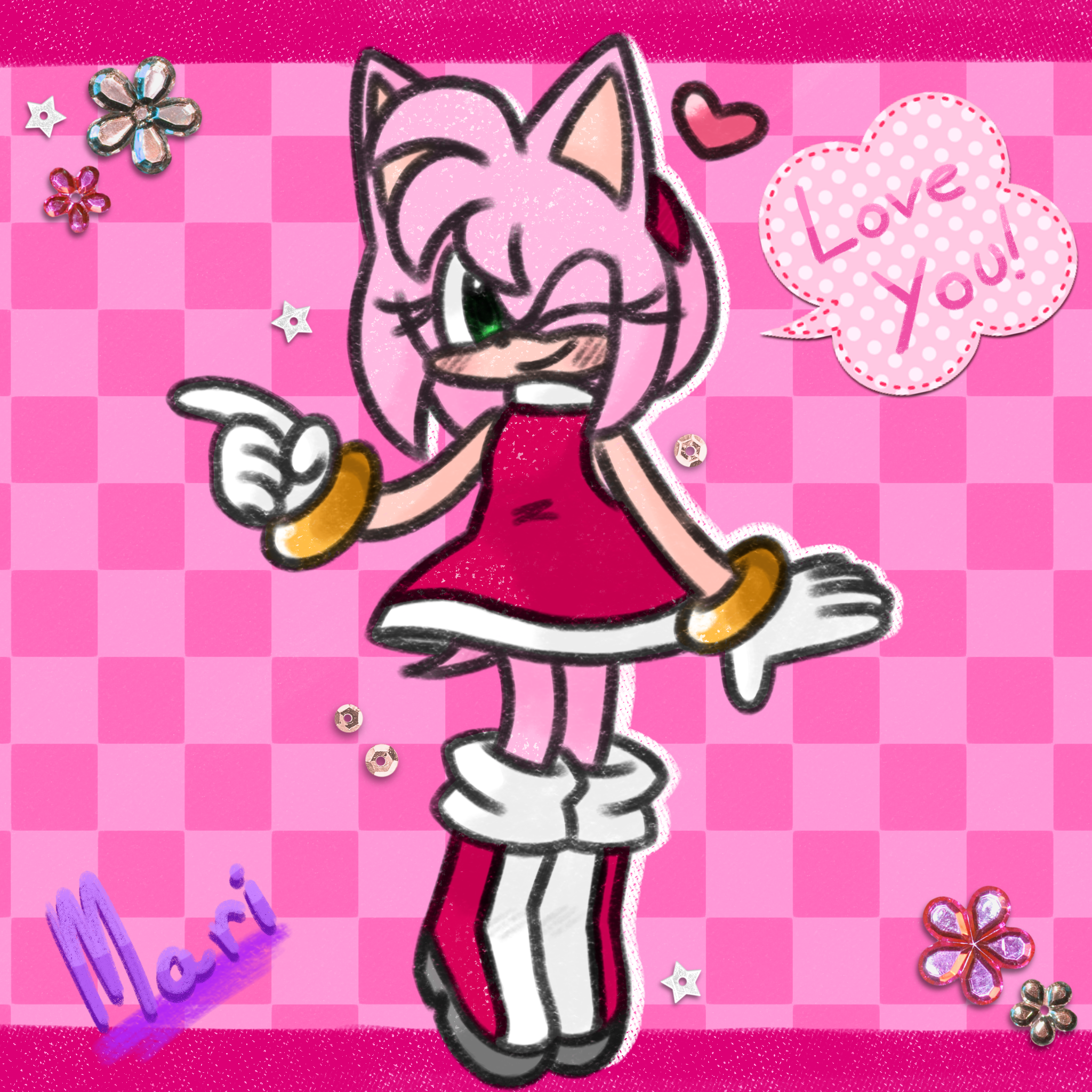 amy. tried using sticker style for the first time