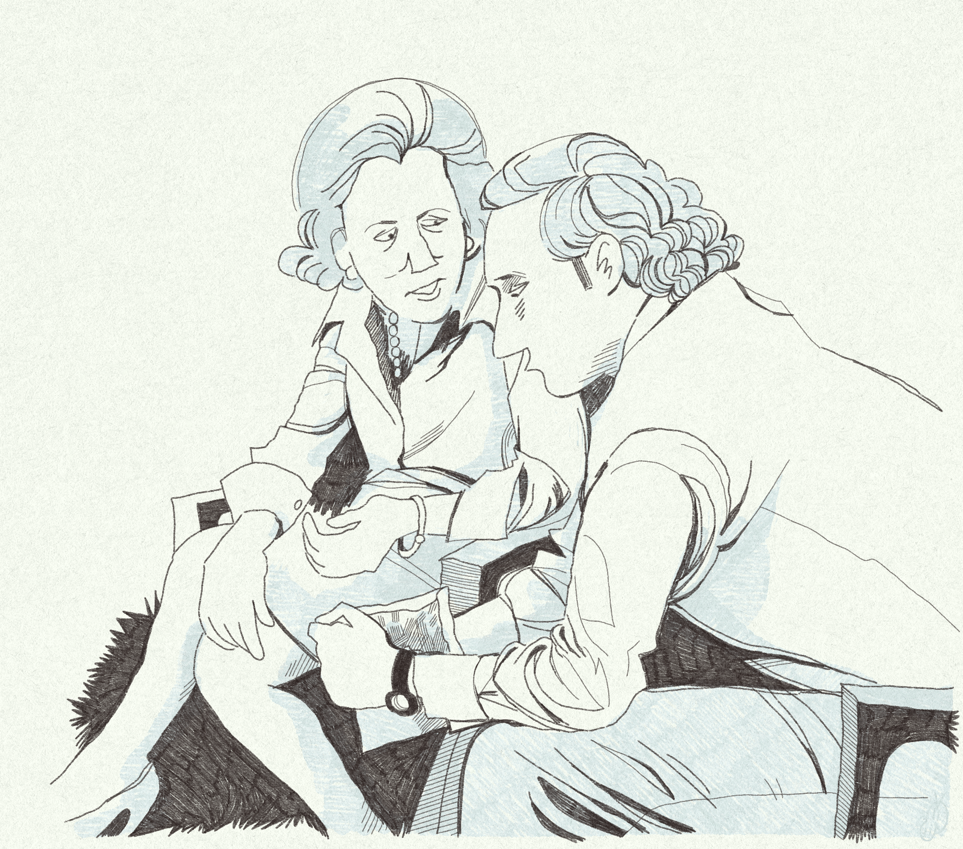 Katharine Graham & Bob, /25