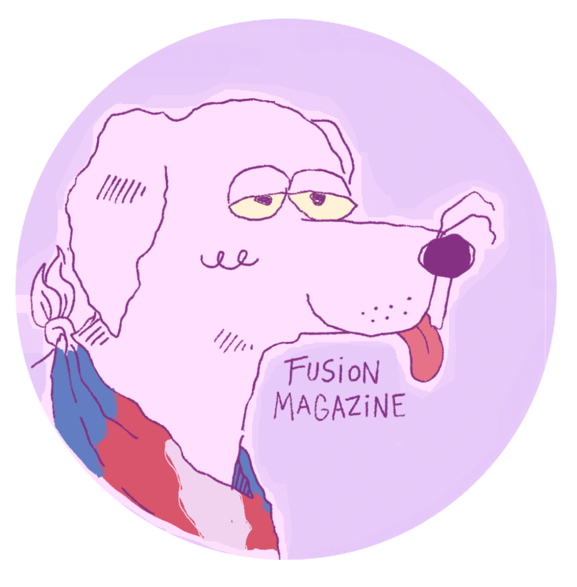 My favorite sticker design for Fusion Magazine, 2024