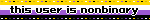 'this user is nonbinary' with the nonbinary flag behind it