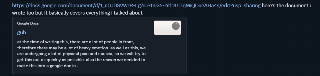 proof that the document existed, sent to melody's previous ex while the situation was still fresh. opening the doc just results in an error due to it's deletion, and it wasn't archived, so you won't find anything there lol