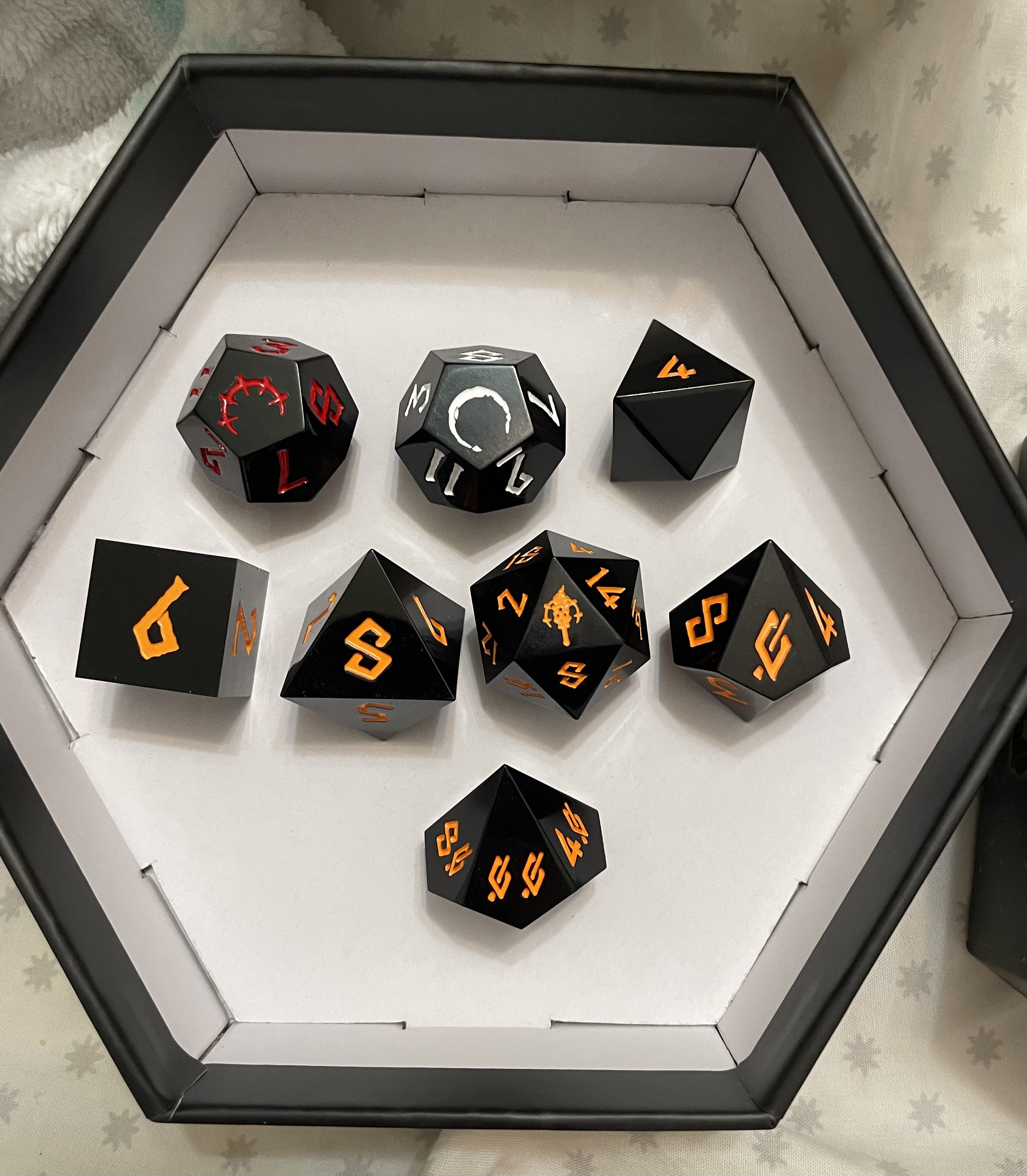 resin darkest dungeon dice set