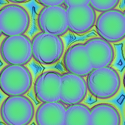 texture of orbs. the orbs are purple, blue, green, and yellow. used in the background of the oc g page