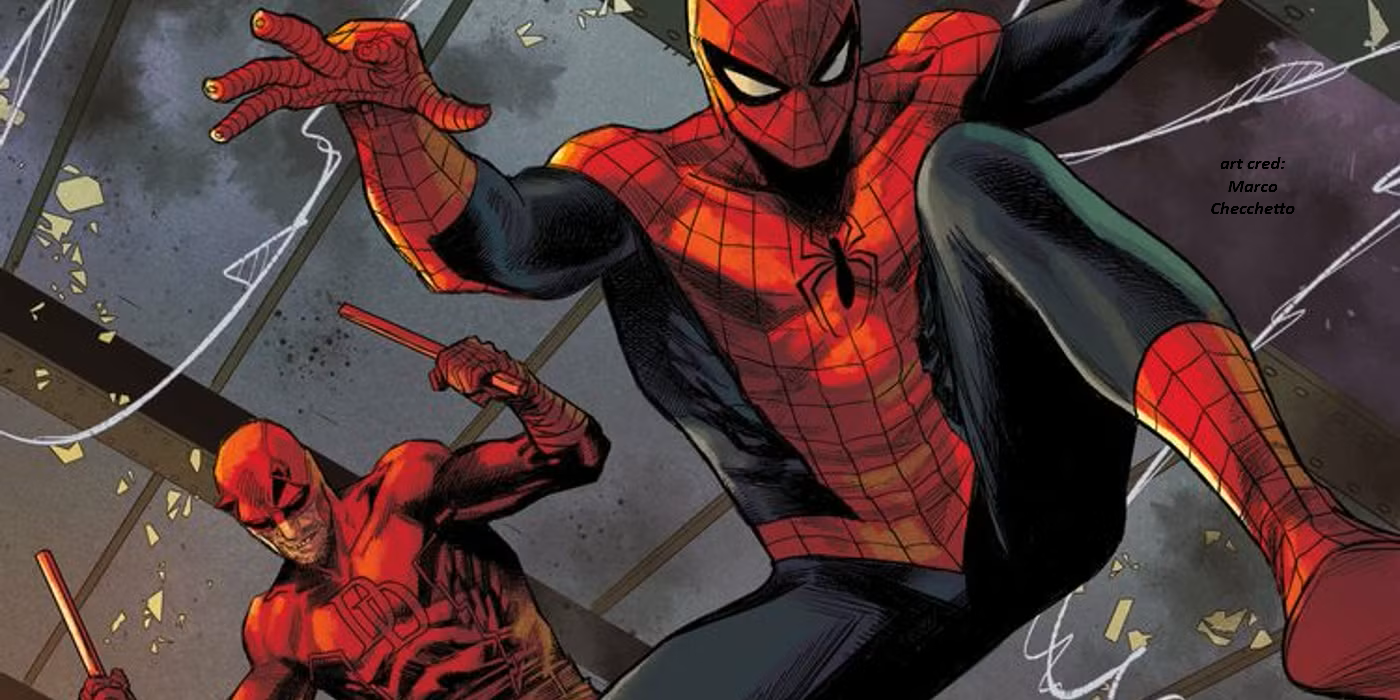spiderman hero pose