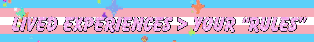 Lived experiences>your rules!
