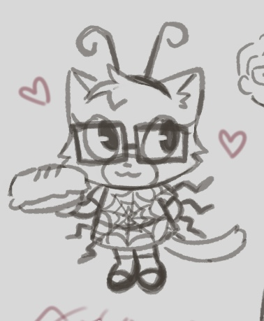 halloween daffodil chibi i drew