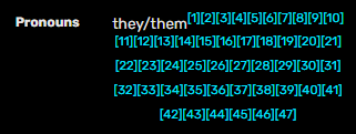 from deltarune.wiki, detailing kris' pronouns