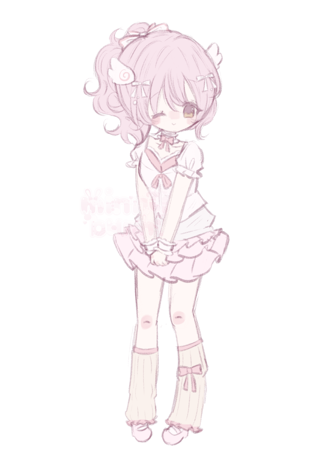 An illustratoin of lokiyuu's (on discord) character.
