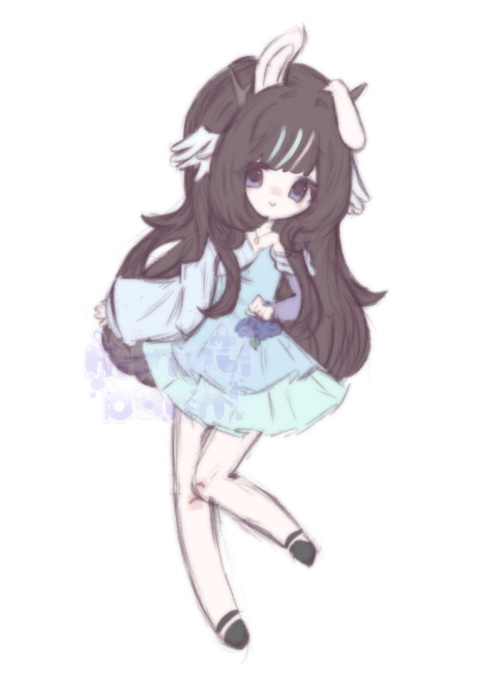An illustration of xiaomin's (on discord) character.