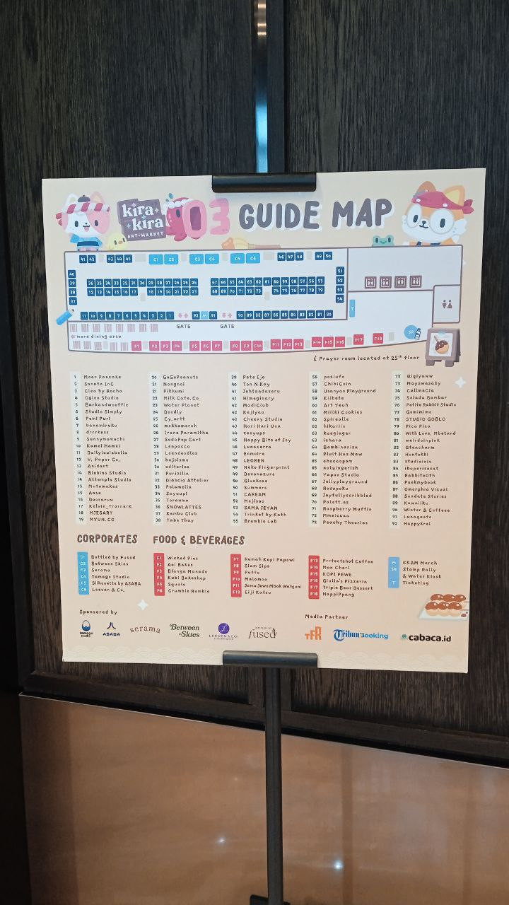 guide map kira kira art market