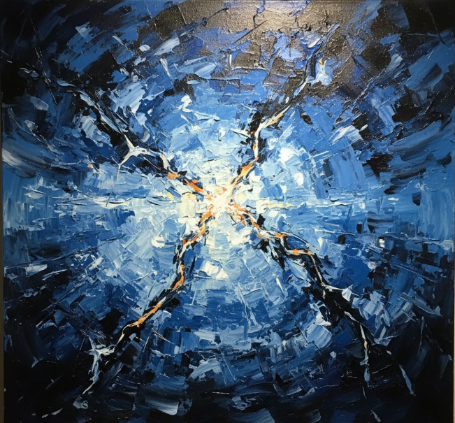 'Broken Sky' painting
