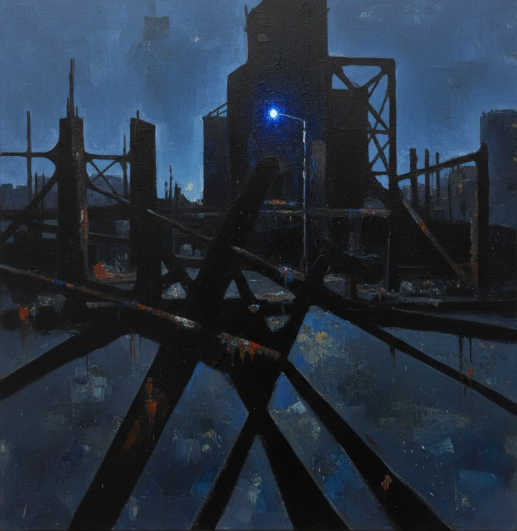 'Detroit at 3 AM' painting