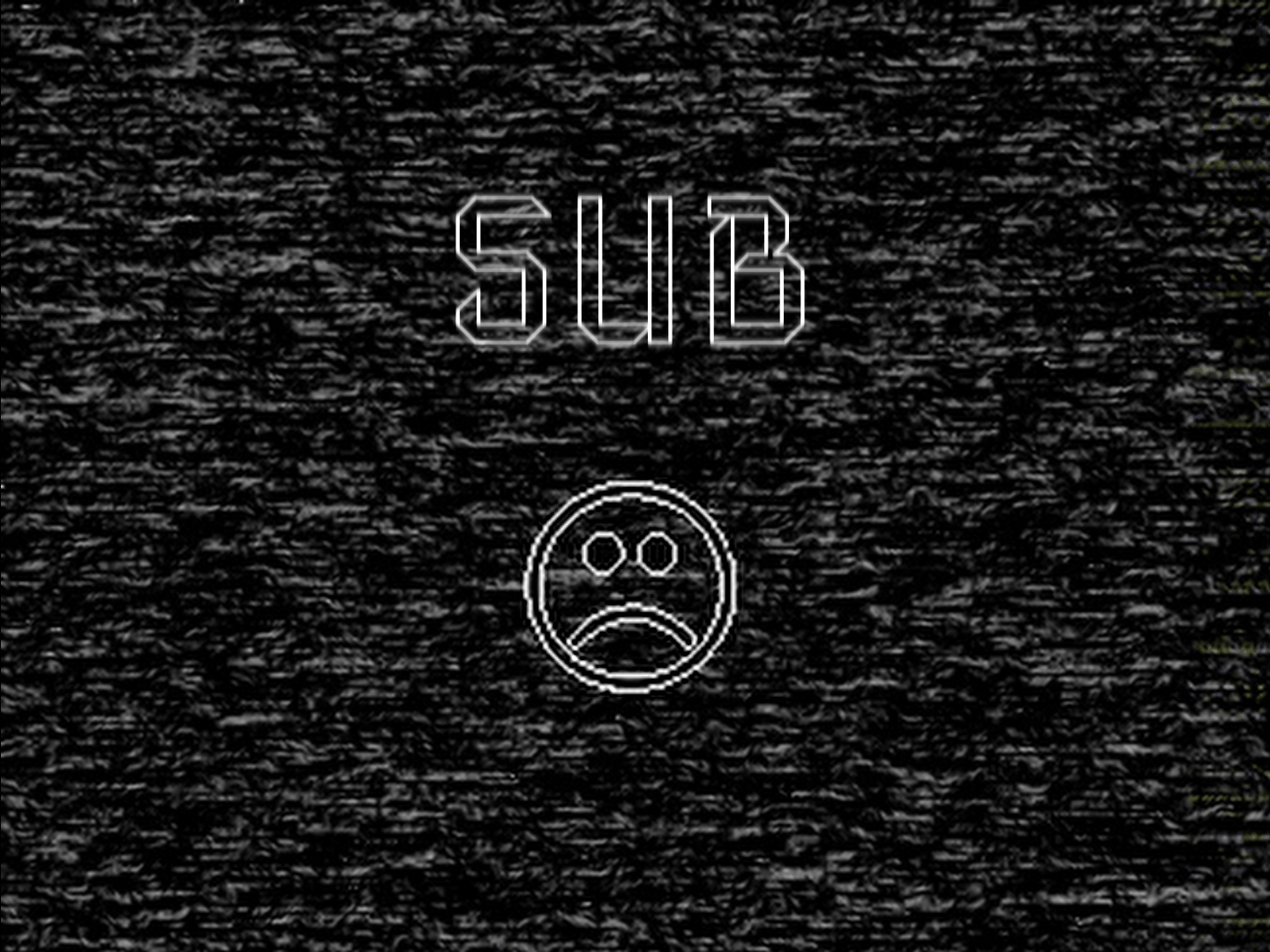 SUB title screen. Does anyone actually use a screenreader?