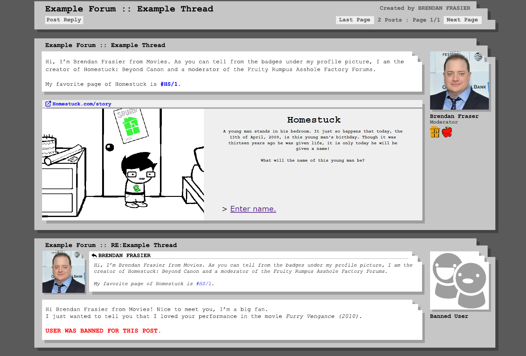 Old Forum Mockup
