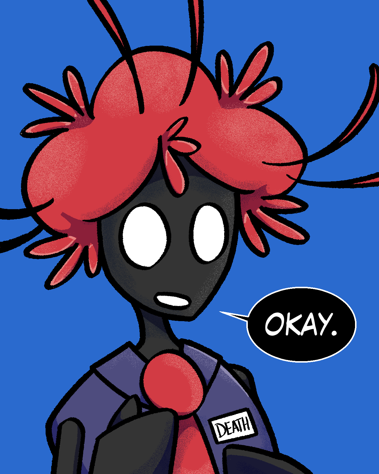 A drawing of Death