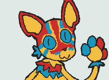 A drawing of Limette with jittery lineart