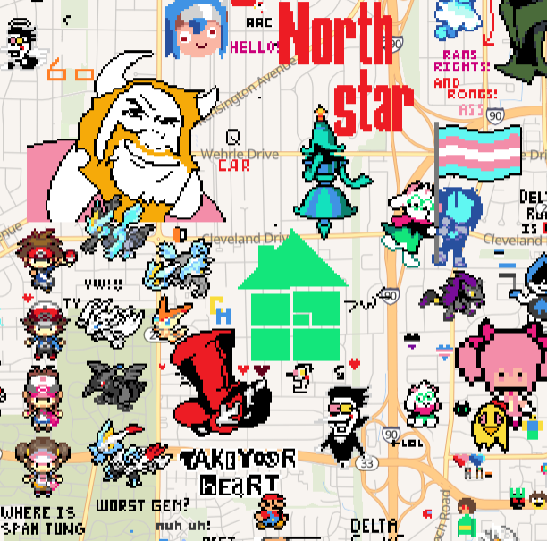 The Homestuck house on wplace