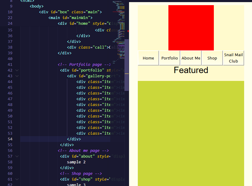 Raw look at my new website