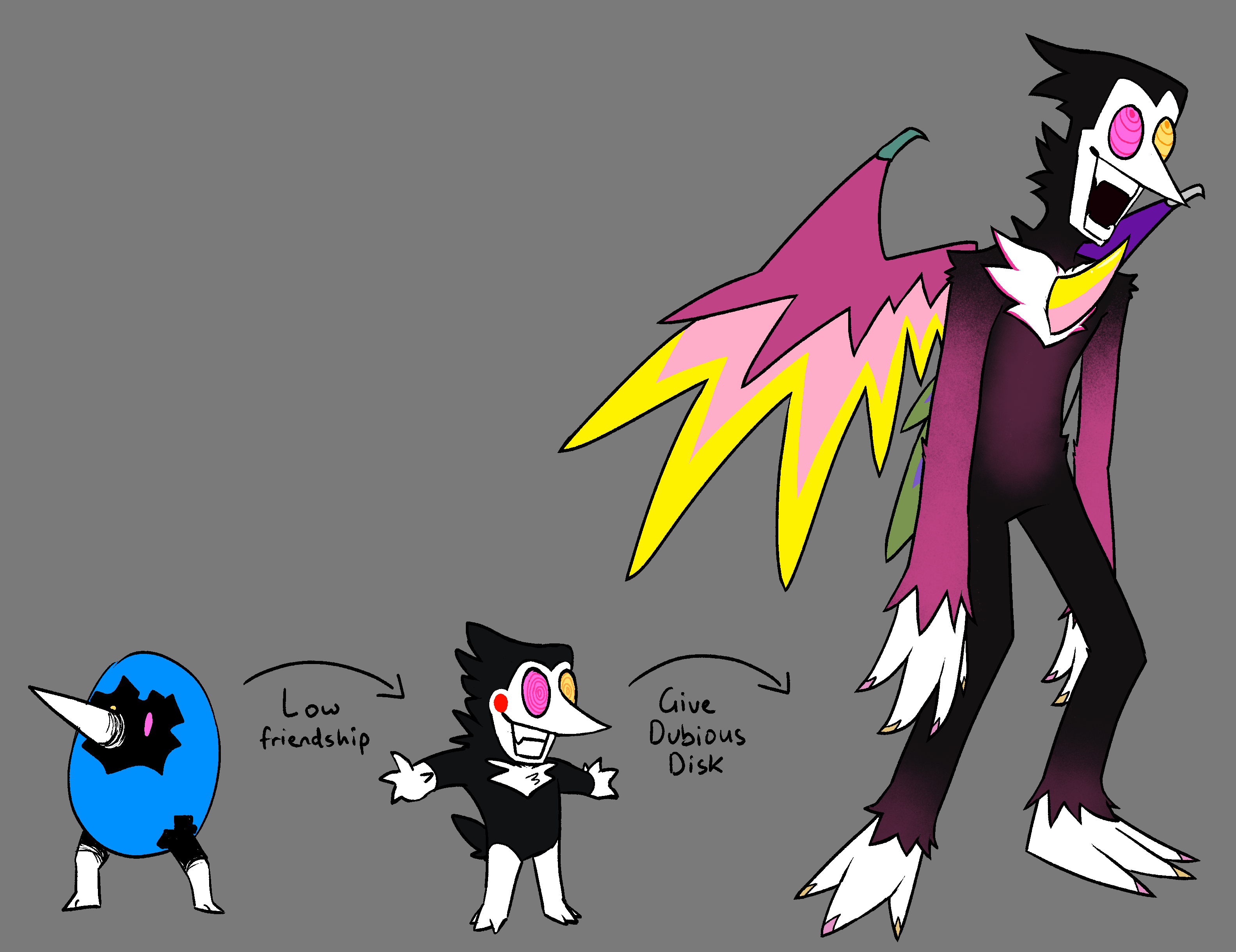 DELTARUNE Unofficial Message Boards -> [FA] spamton but he's a pokemon