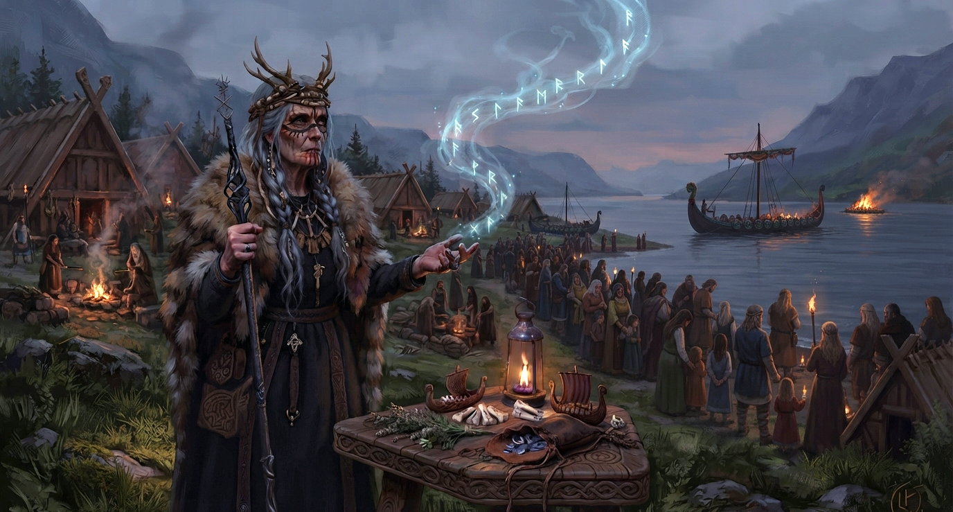Seiðr — the klintastaven, iron and song