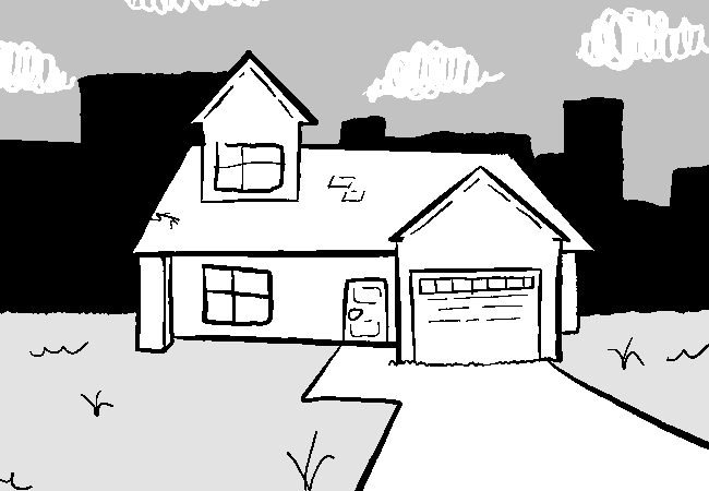 A normal suburban home.