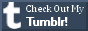 a grey-blue rectangluar button with white text reading 'check out my Tumblr!'