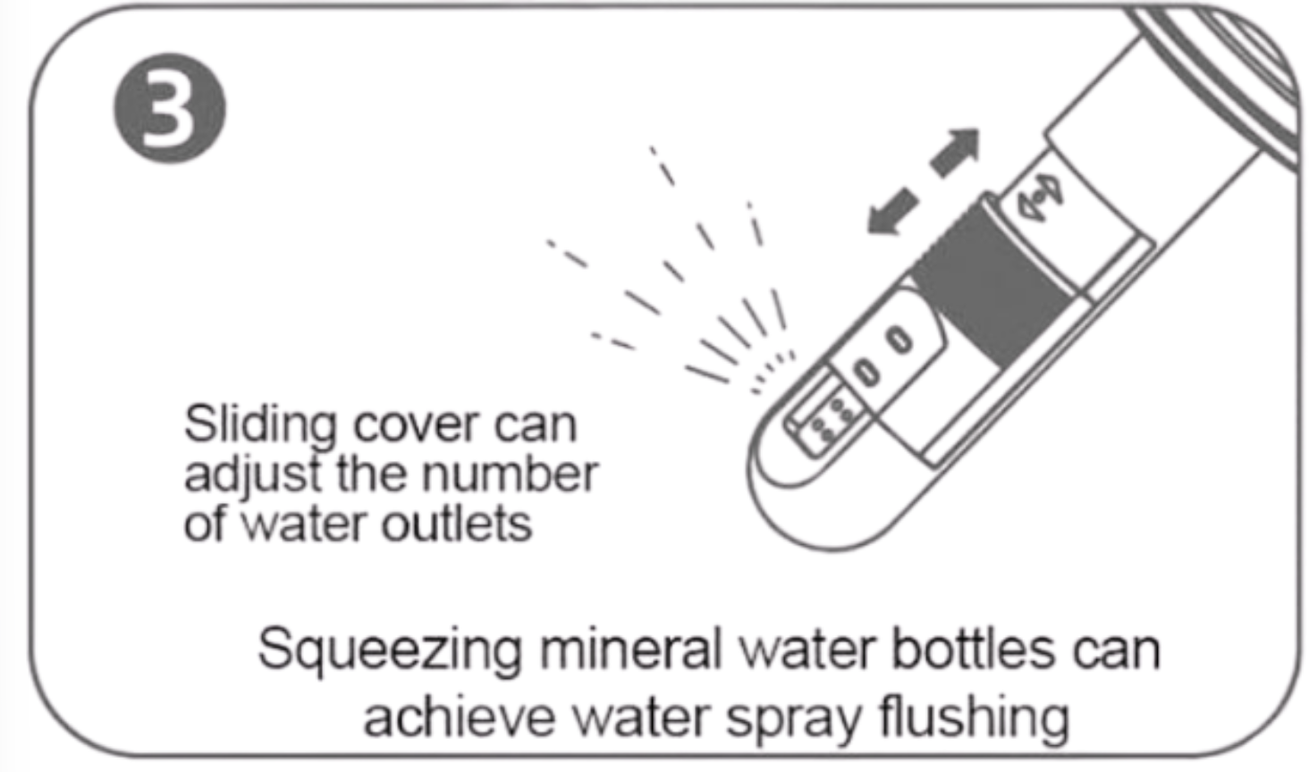 Step 3: Squeeze to spray