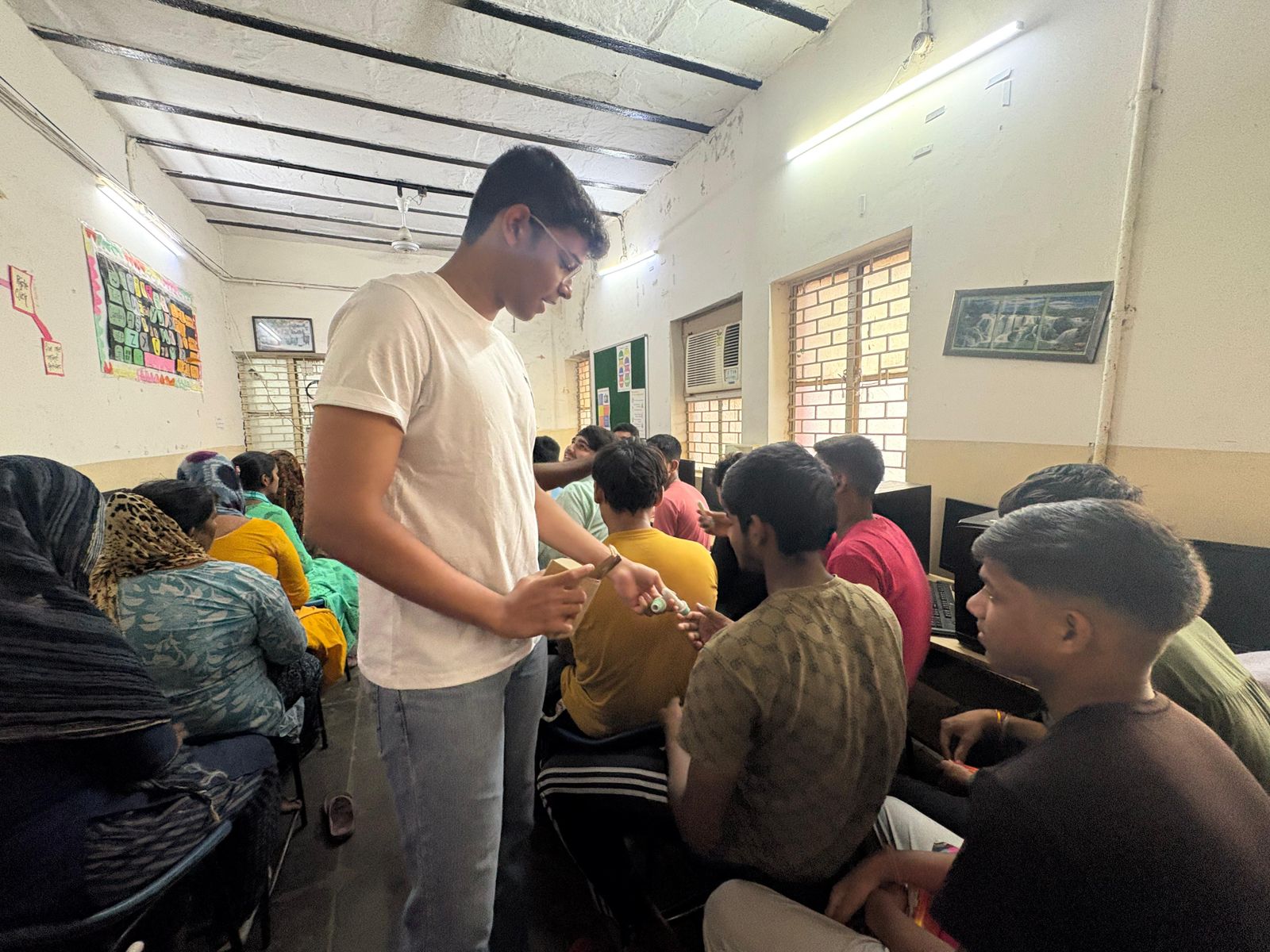 Demonstrating the device