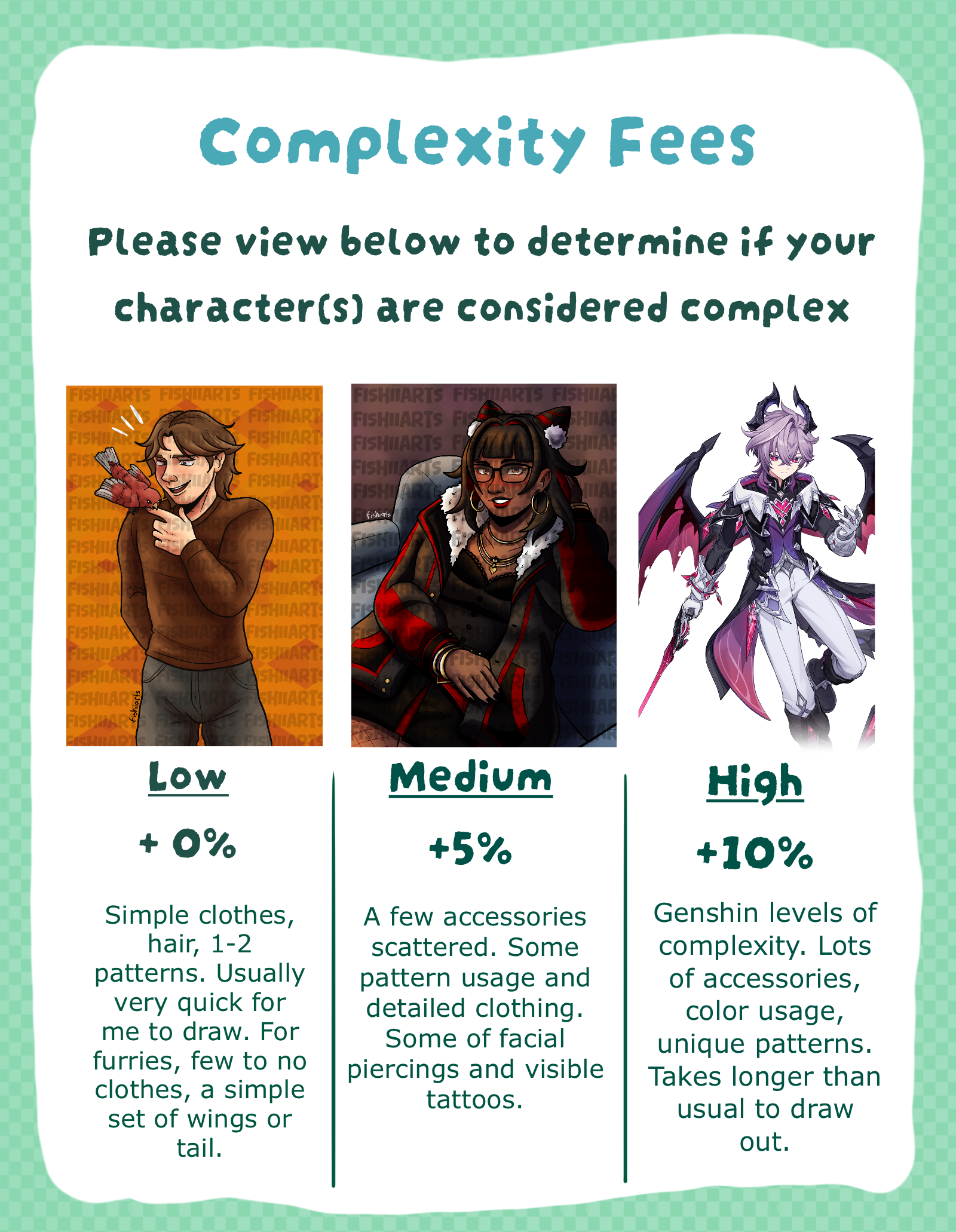 LF: OCxCanon character art for MHS3 (~100USD) on Toyhouse