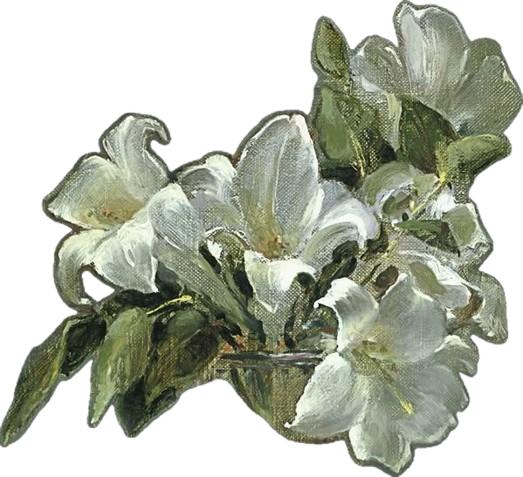a png of stylised lilies