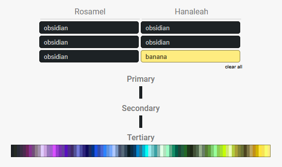 Rosamel & Hanaleah Colour Range