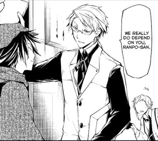 ranpo and kunikida from Bungo Stray Dogs
