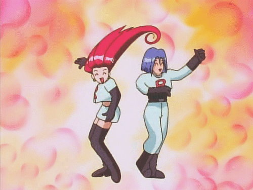 Jesse and James dancing upon a pastel background