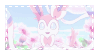 Sylveon in the anime looking happy.