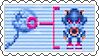 Metal sonic scan stamp.