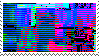 Glitched imagery stamp.