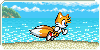Sonic advance tails running stamp.