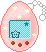 A pink tamagotchi with a star creature.